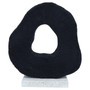 Tibor Black Mango Wood Sculpture with Travertine Base