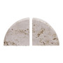 Tibor Set Of Two Travertine Bookends