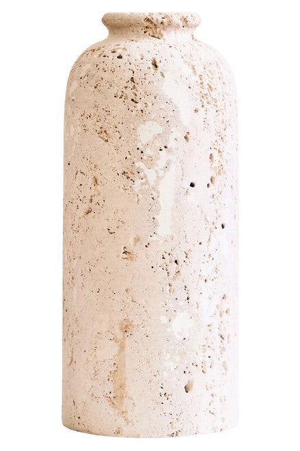 Tibor Travertine Tall Vase