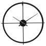 Kent 60cm Dia Large Black Finish Wall Clock