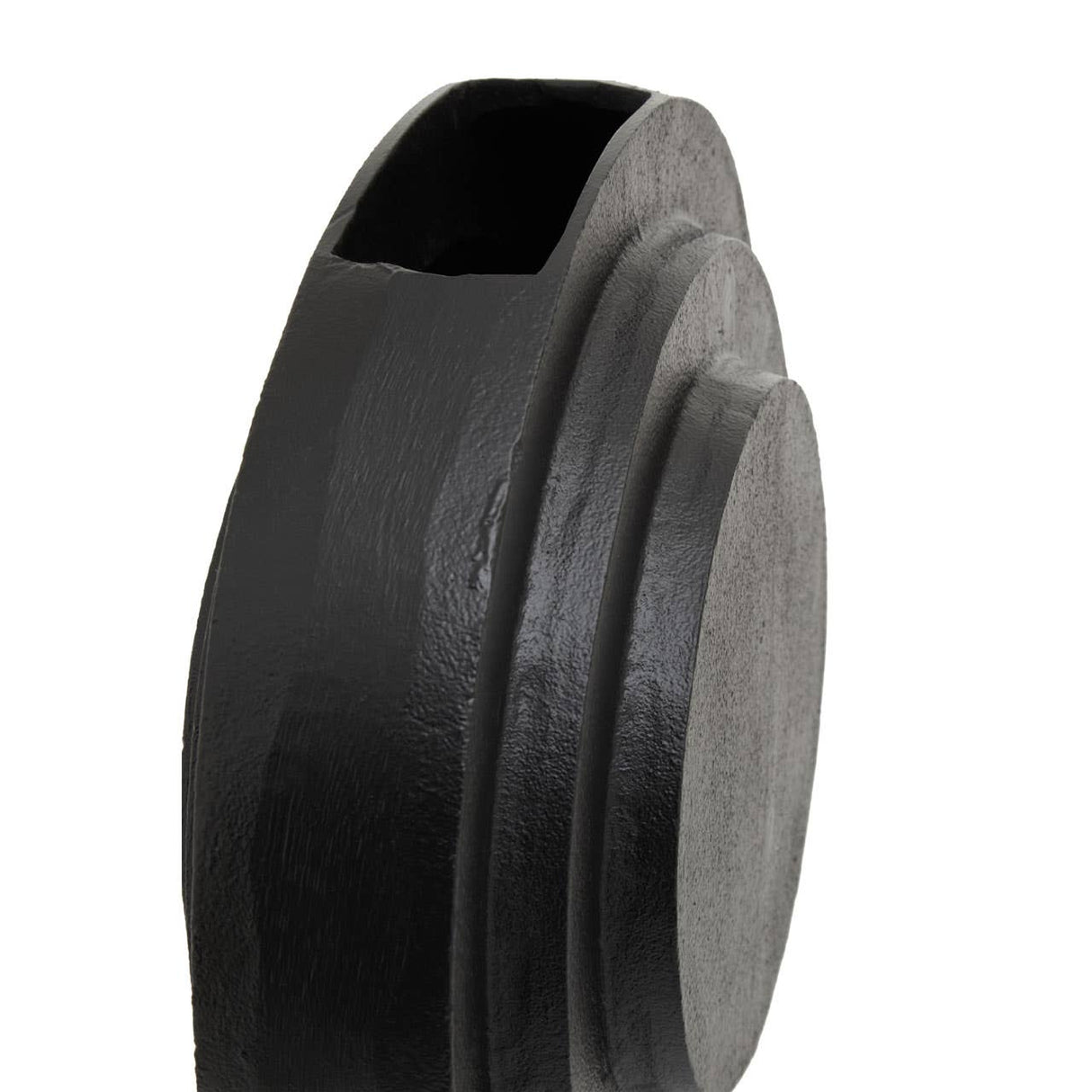 Hapax Round Matt Black Finish Vase