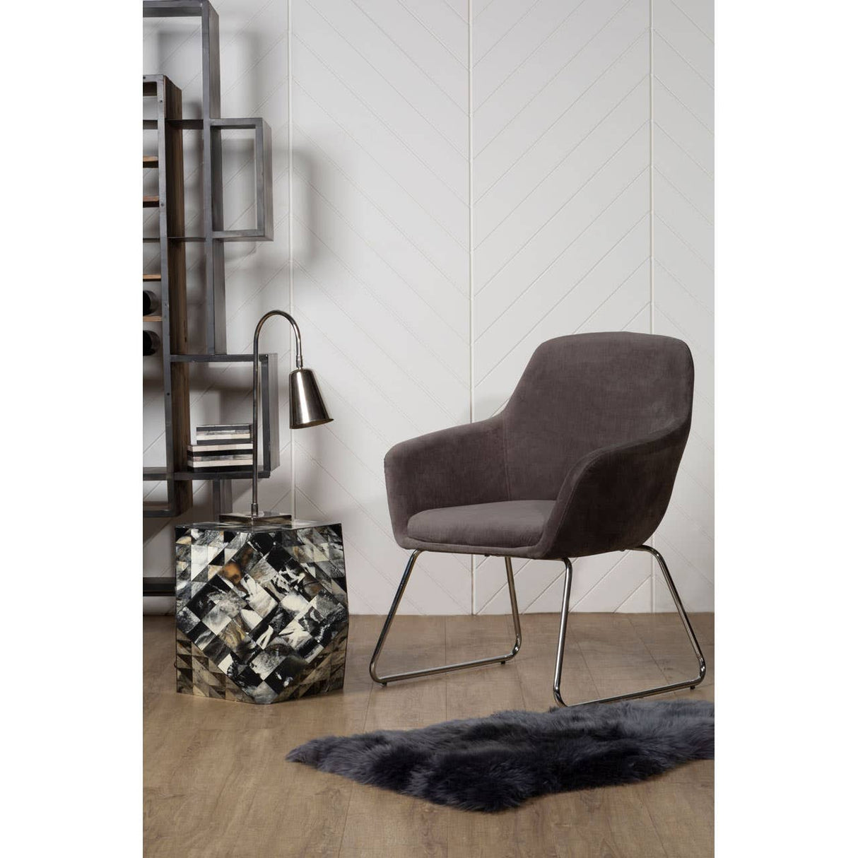 Mano Silver Finish Table Lamp