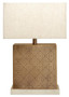 Savoy Gold Finish and Marble Base Table Lamp