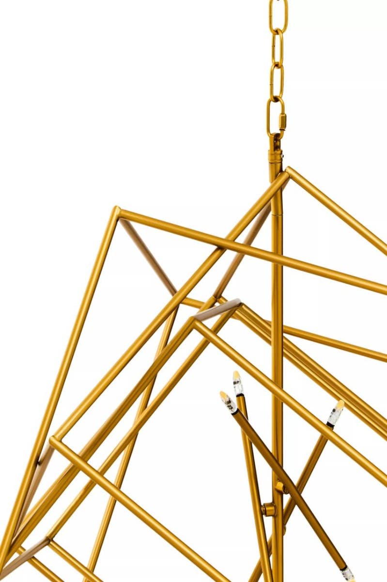 Kamara Brass Finish Six Bulb Pendant Light