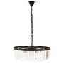 Babylon Black Eight Bulb Crystal Chandelier