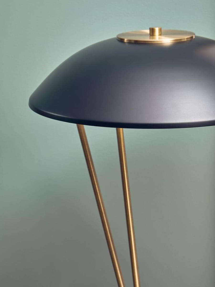 Newton Black Metal Shade Table Lamp
