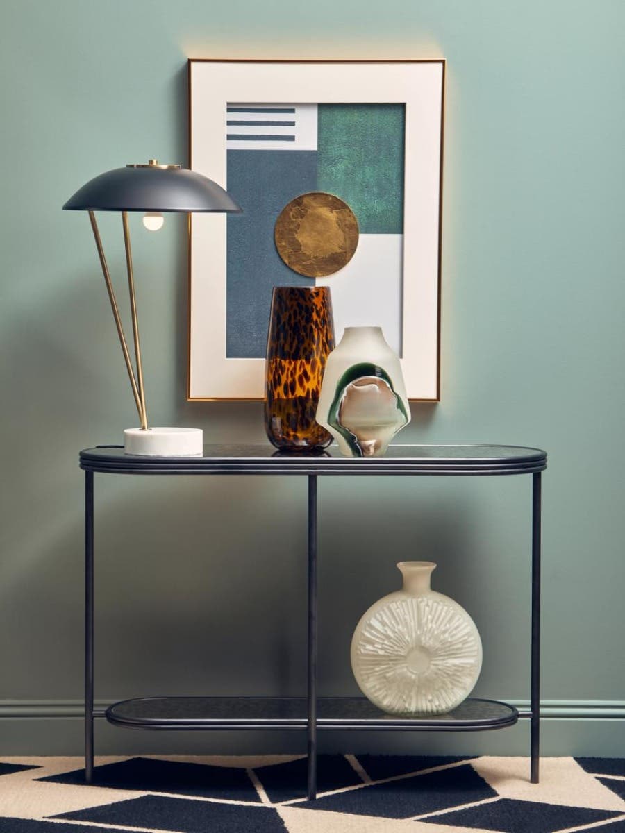 Newton Black Metal Shade Table Lamp