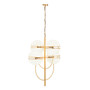 Abira Four Ball Brass Pendant Light