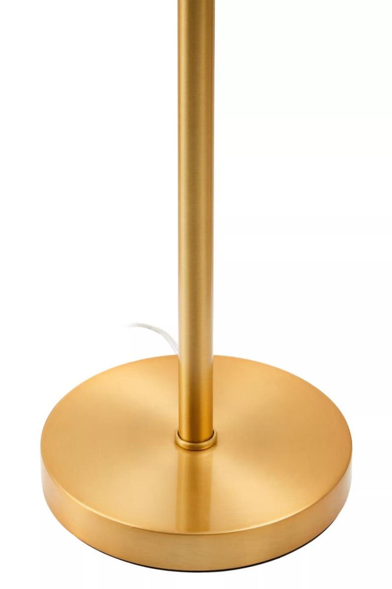 Hutchinson Clear Crystal Table Lamp with Gold Metal