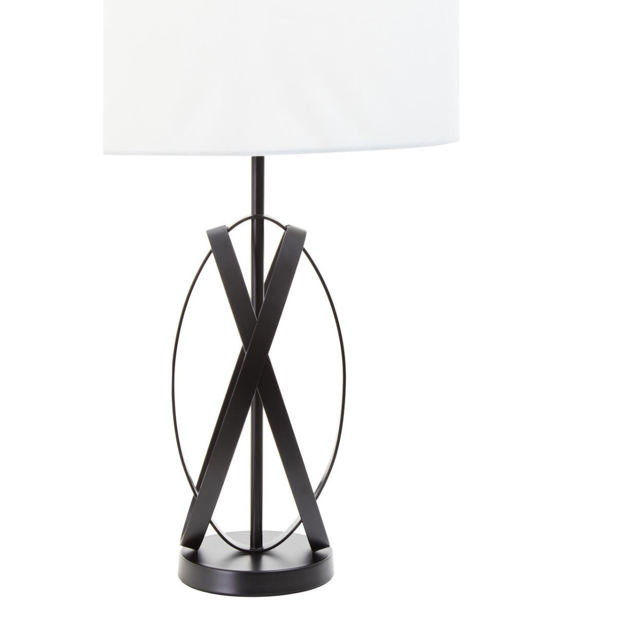 Zaina Black Cross Table Lamp