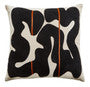 Bosie Ozella Black and Beige Square Cushion