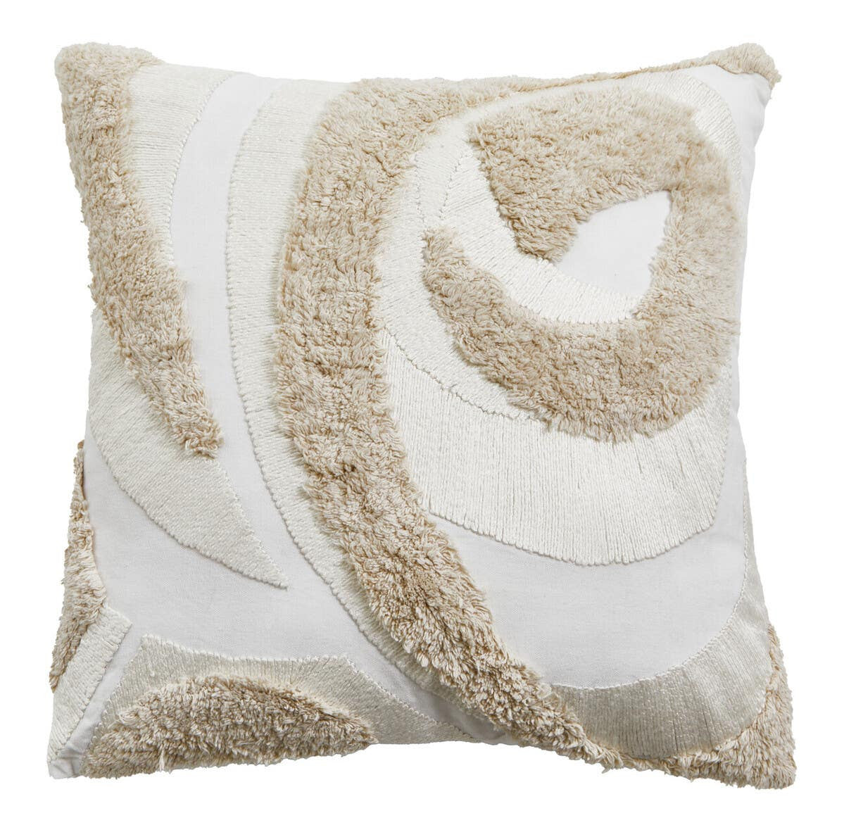 Bosie Ozella Cream Textured Square Cushion