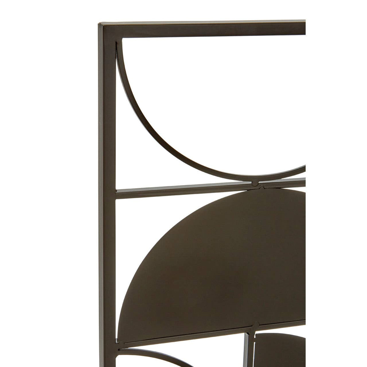 Trento Black Finish Semicircle Wall Art