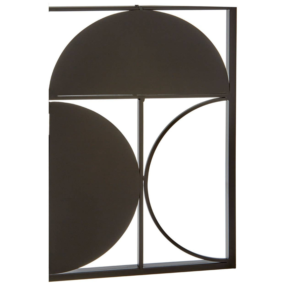 Trento Black Finish Semicircle Wall Art