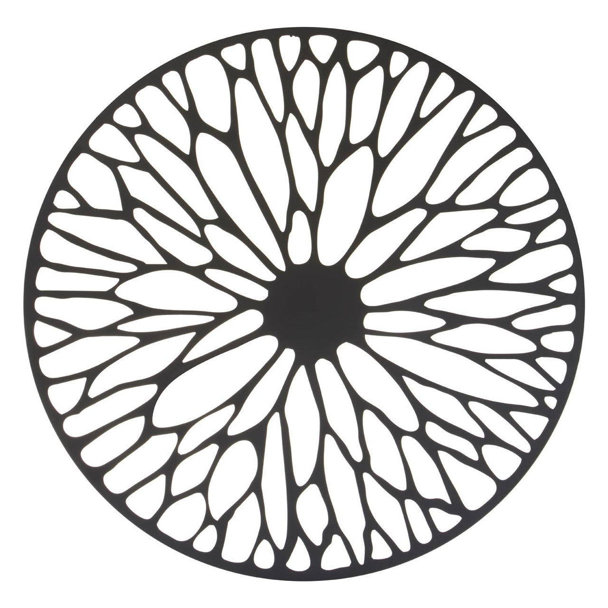 Trento Medium Black Frame Floral Design Wall Art