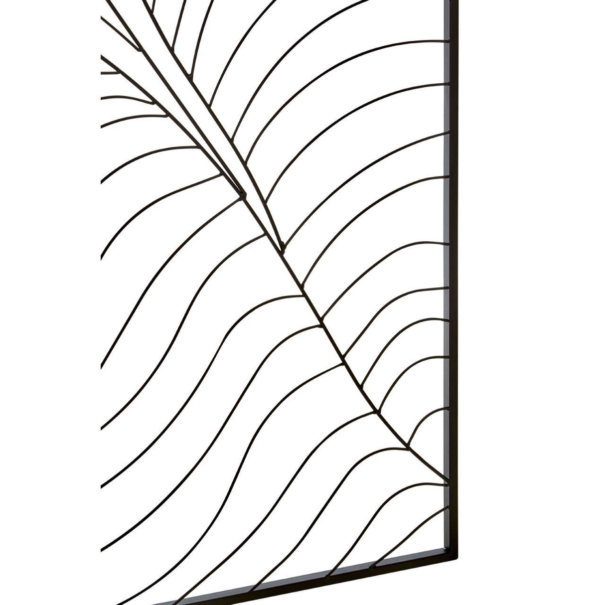 Trento Large Leaf Design Wall Art