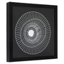 Modello Black And Silver Wire Sunburst Wall Art