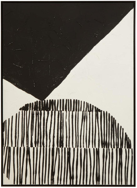 Astratto Black and White Abstract Hand Painted Wall Art