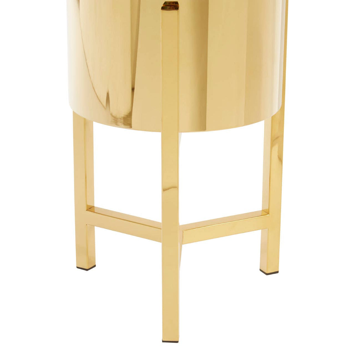 Piermount Small Gold Finish Planter