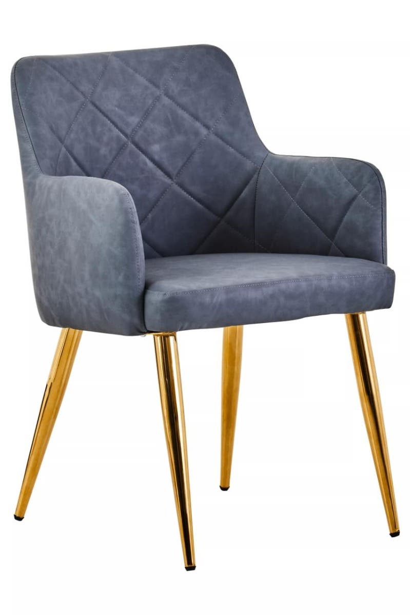 Tamzin Dark Grey Angular Dining Chair