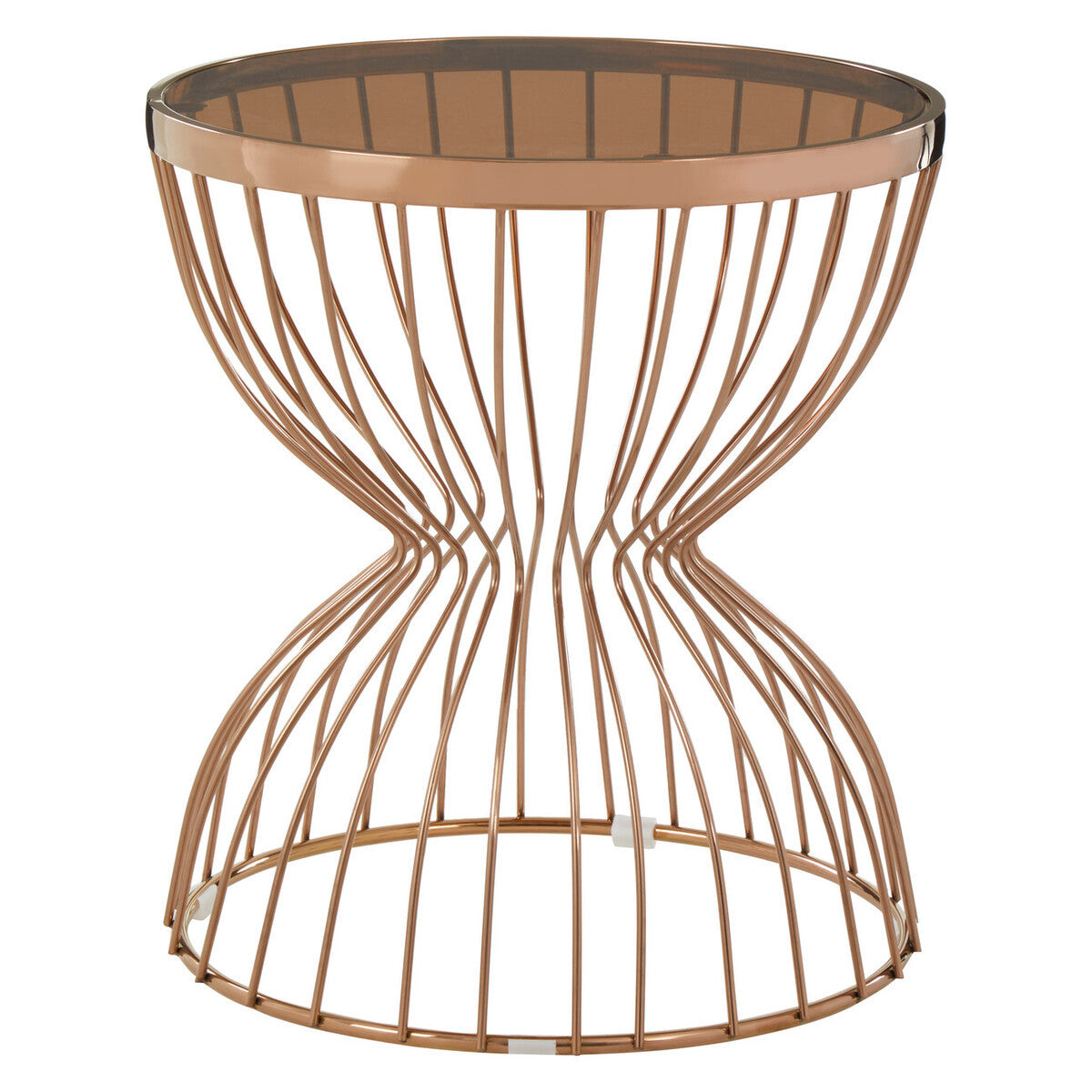 Tula Round Hourglass Base Side Table