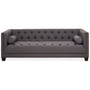 Surina 3 Seat Grey Fabric Sofa