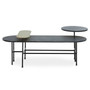Serrano Black Oak Veneer and Marble Coffee Table
