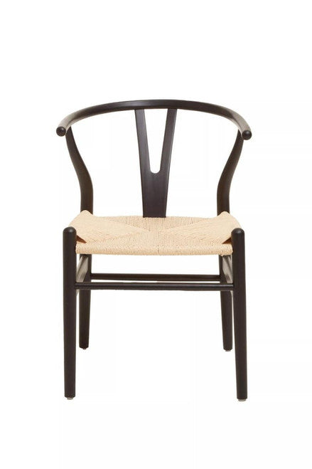 Lyon Wishbone Matte Black Chair