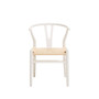 Lyon Antique White Finish Wishbone Chair