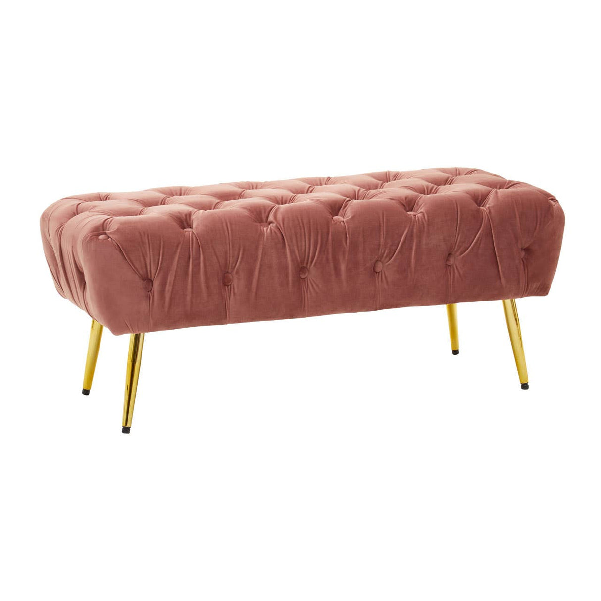 Tamra Gold Leg Footstool