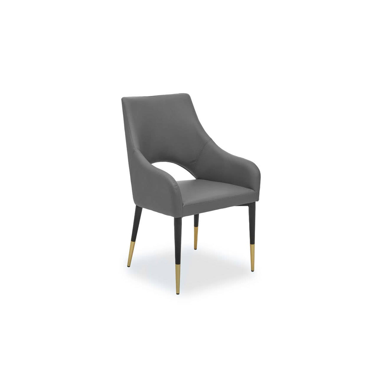 Gilden Grey Leather Effect Dining Chair