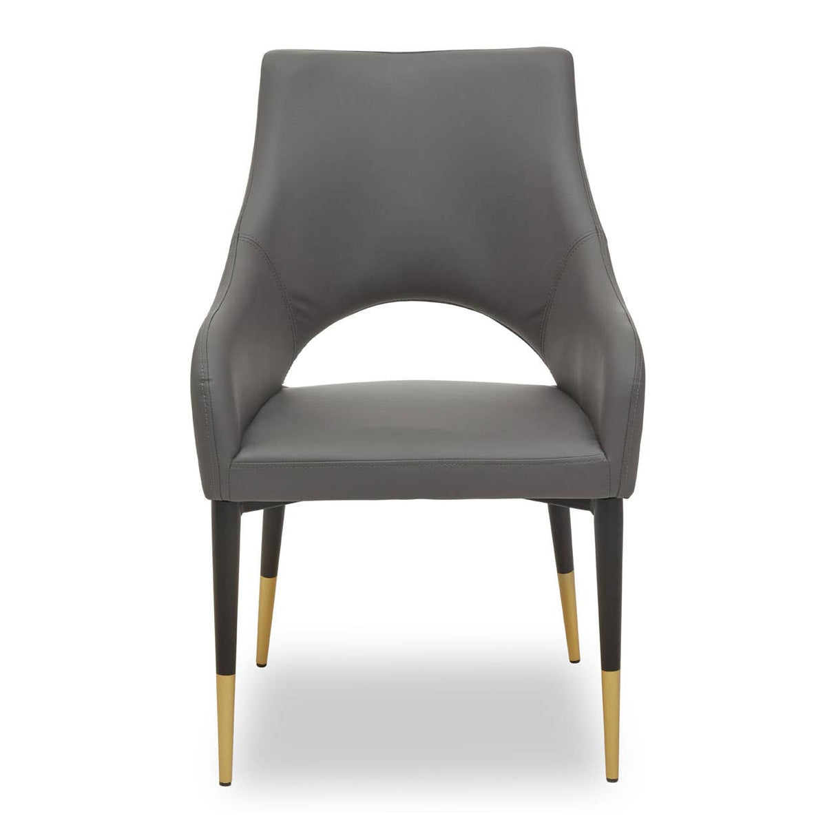 Gilden Grey Leather Effect Dining Chair