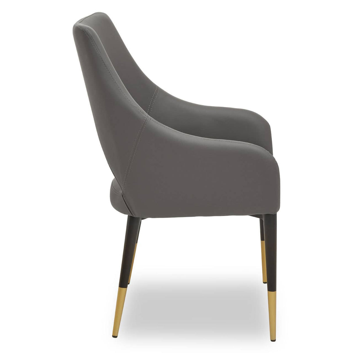 Gilden Grey Leather Effect Dining Chair