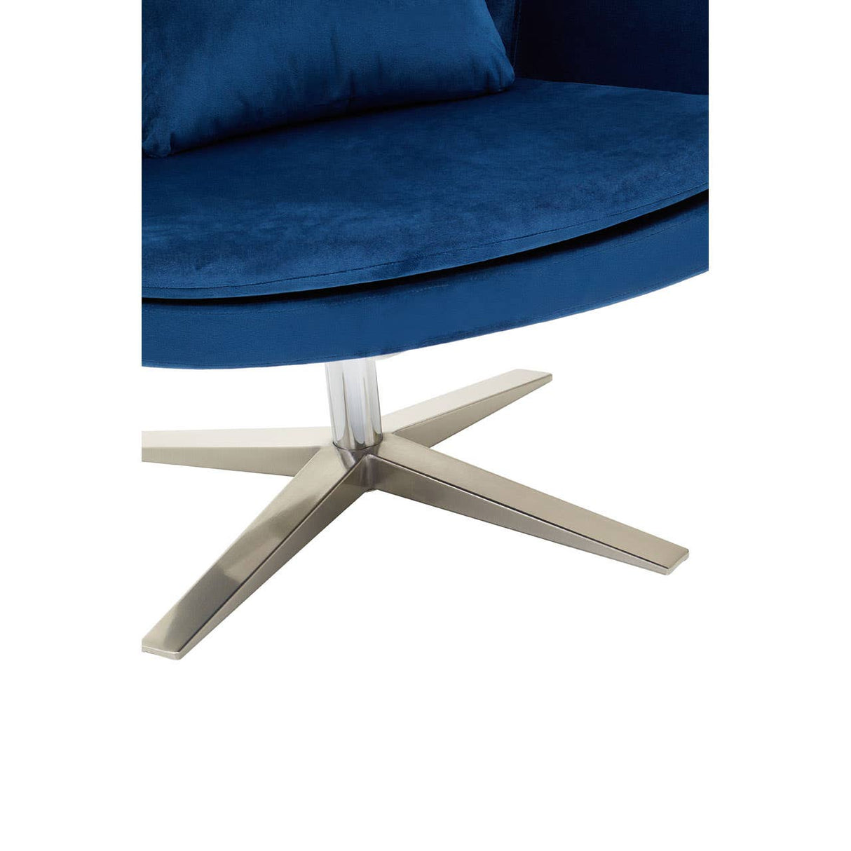 Kalo Navy Velvet Armchair