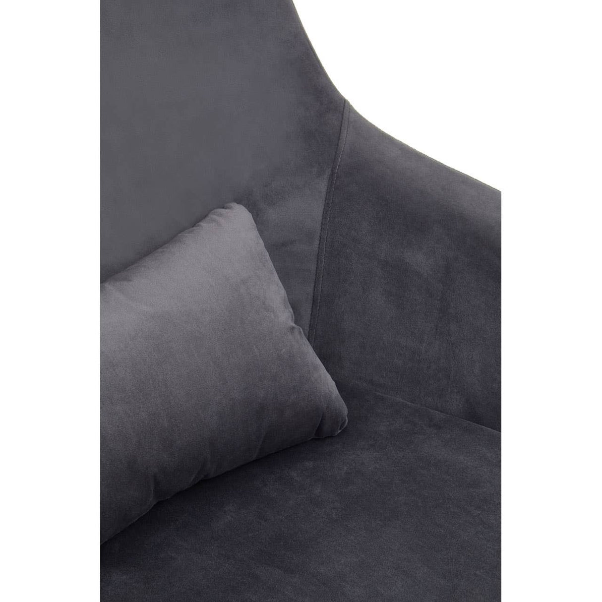 Kalo Grey Velvet Armchair