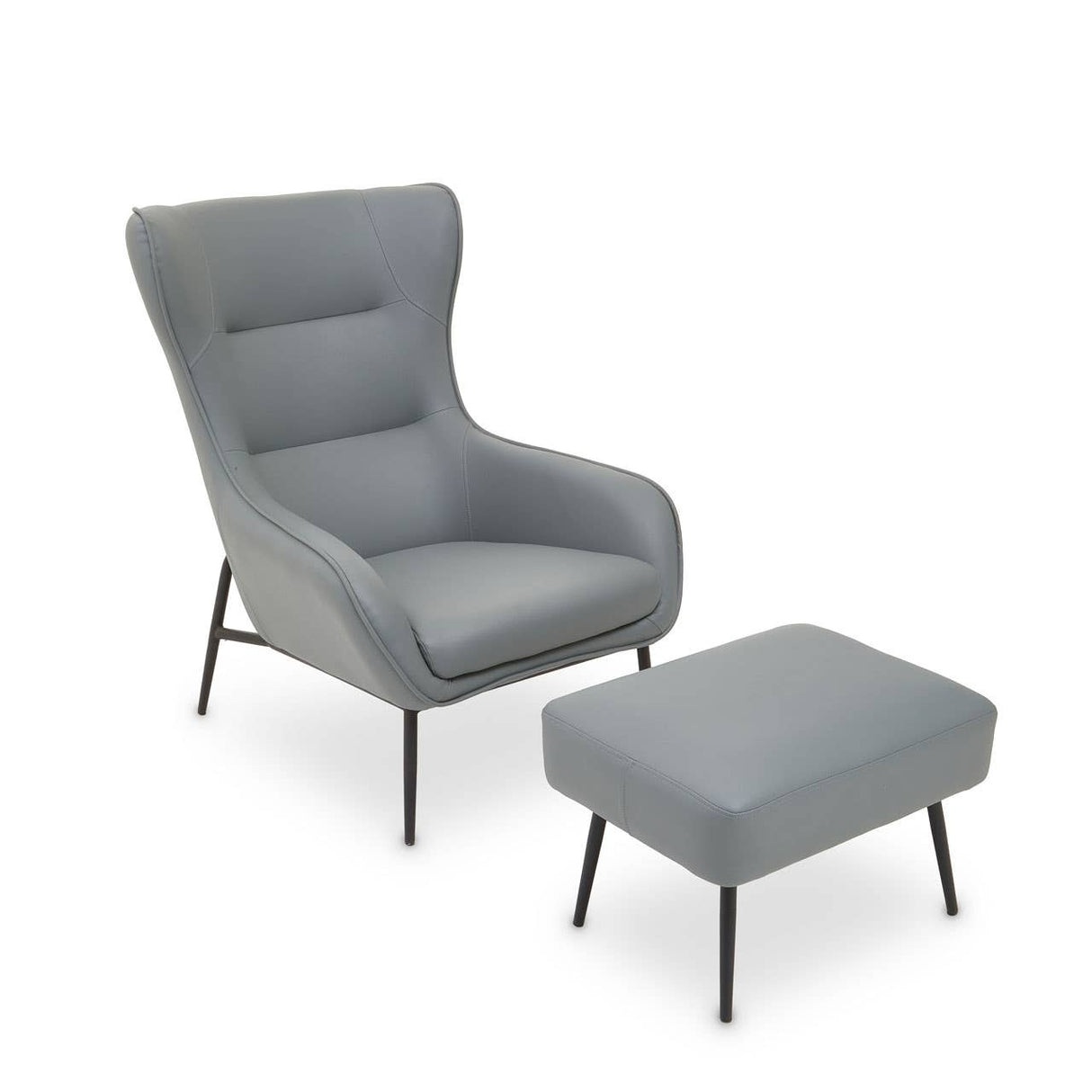 Kaiko Grey Armchair And Footstool