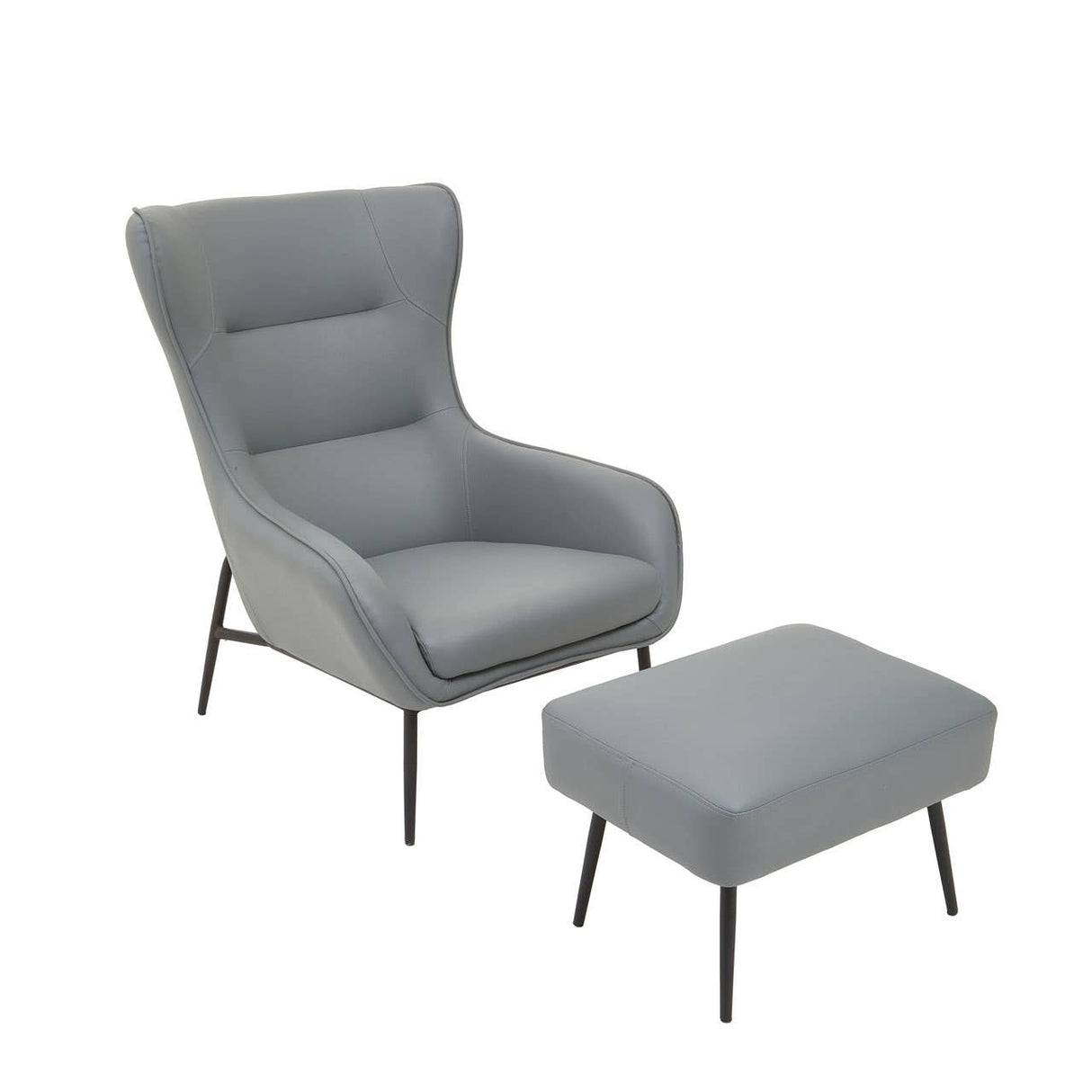 Kaiko Grey Armchair And Footstool