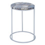 Inventivo Ivory And Silver Agate Side Table