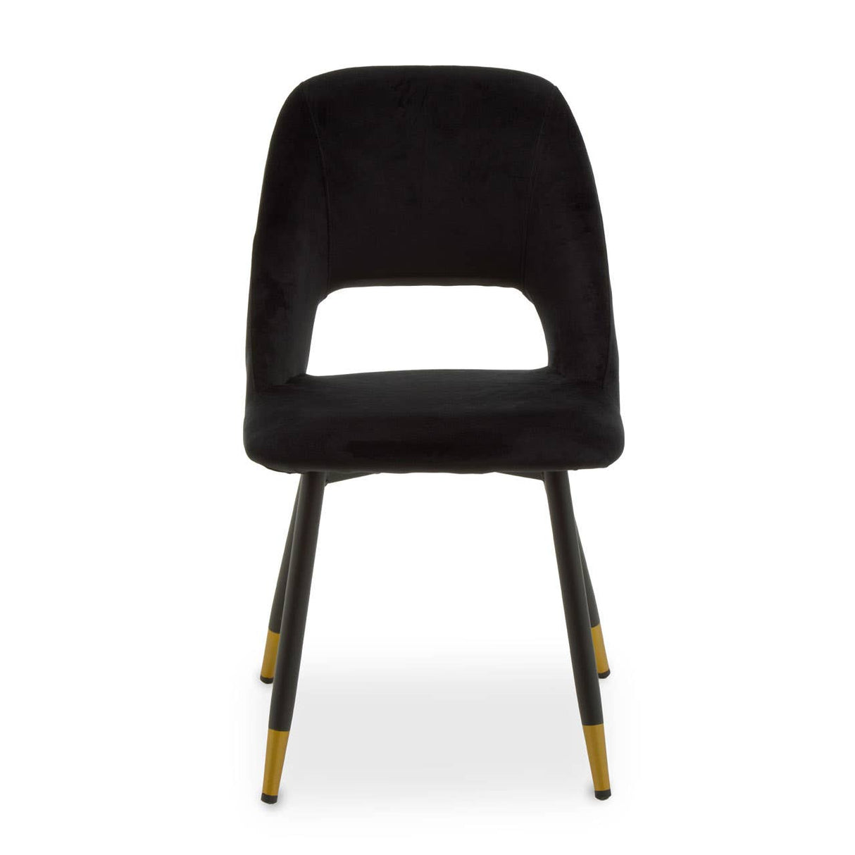 Warren Black Velvet Dining Chair