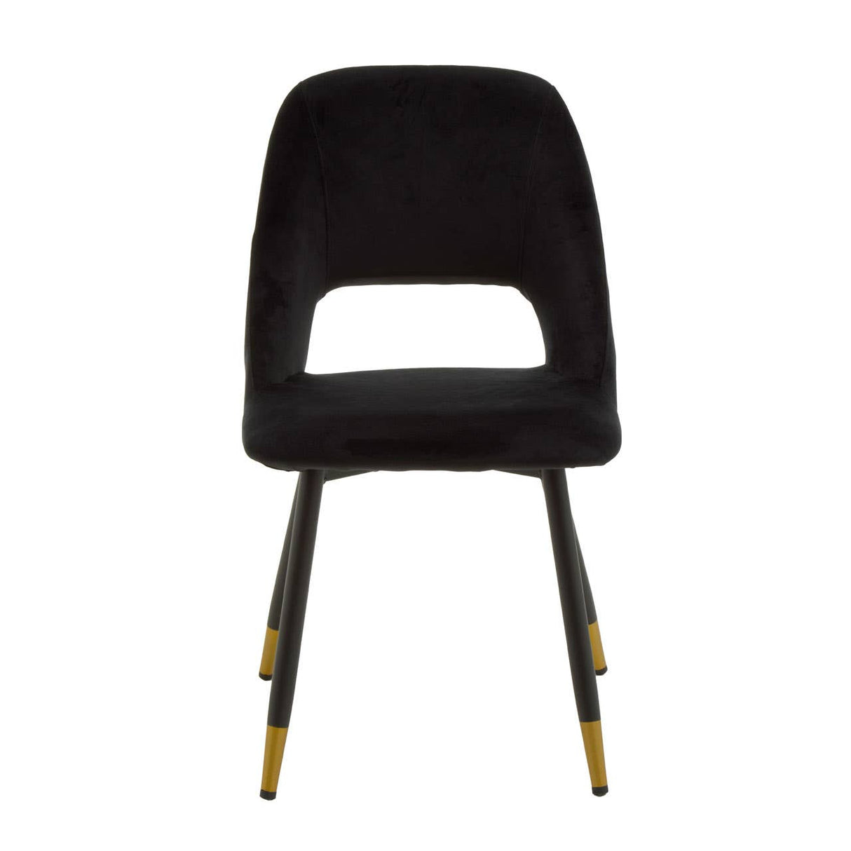 Warren Black Velvet Dining Chair