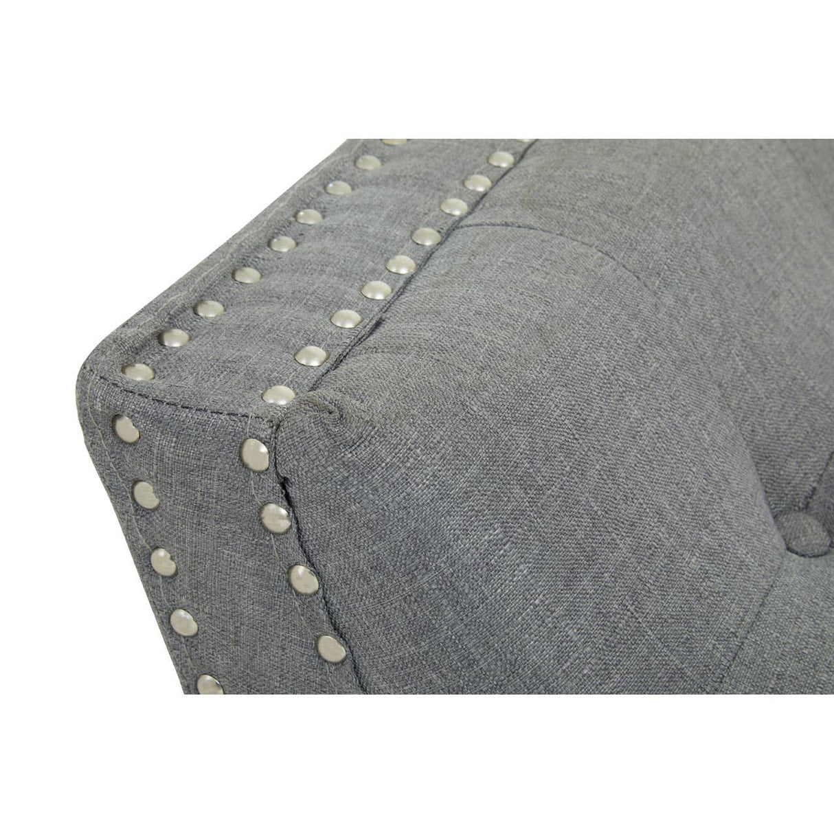 Alea Grey Fabric Bench