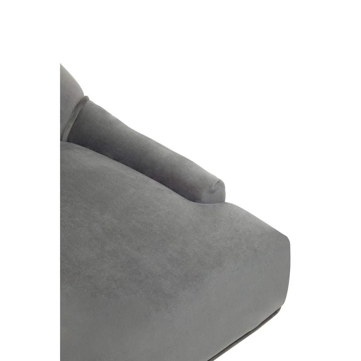 Anita Grey Velvet Office Chair