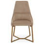 Vieste Mink Velvet Dining Chair