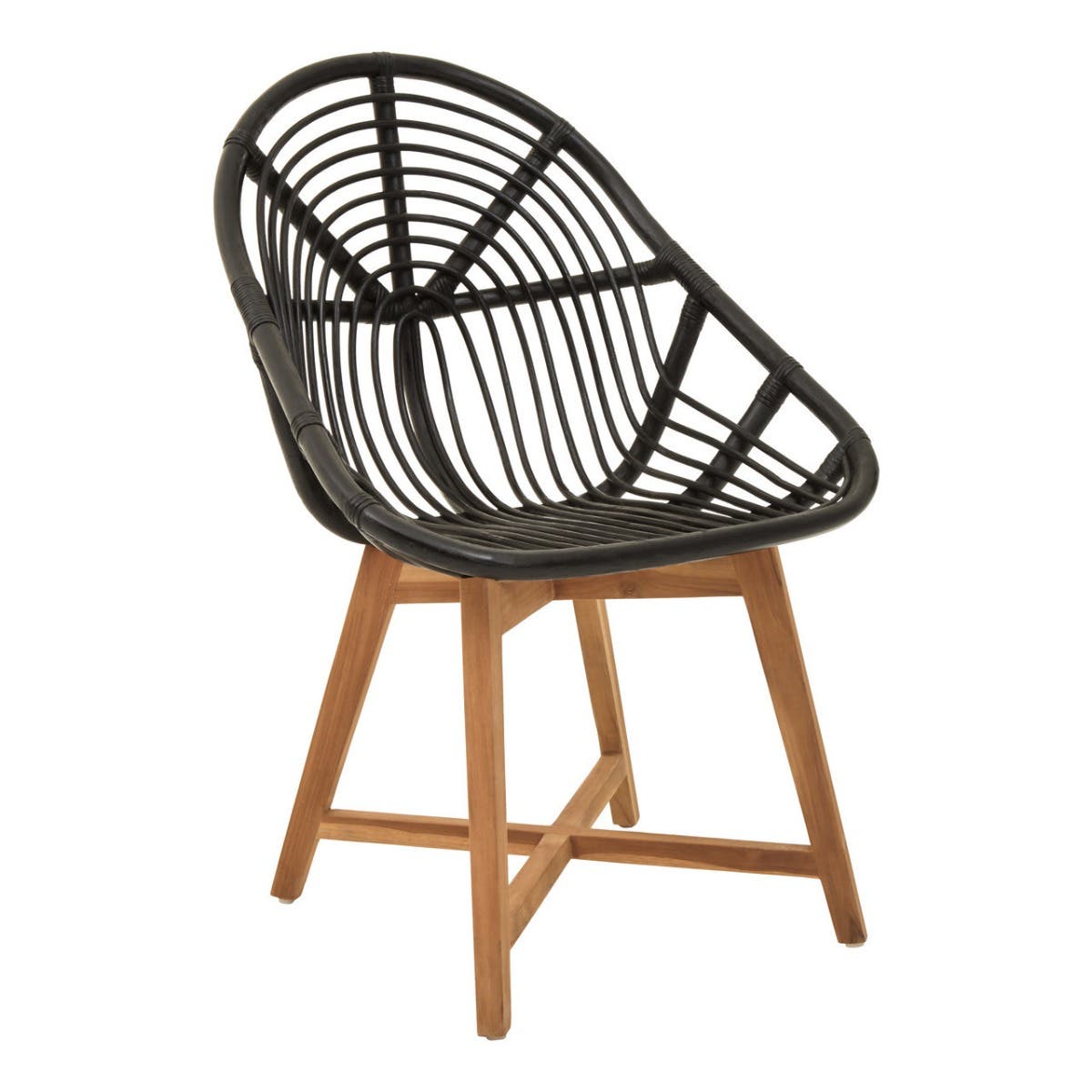 Manado Black Rattan Chair