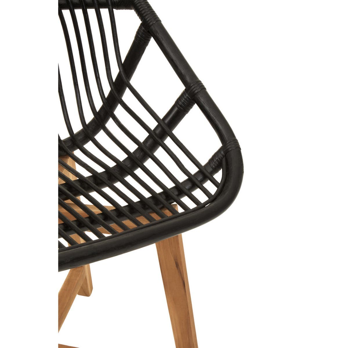 Manado Black Rattan Chair
