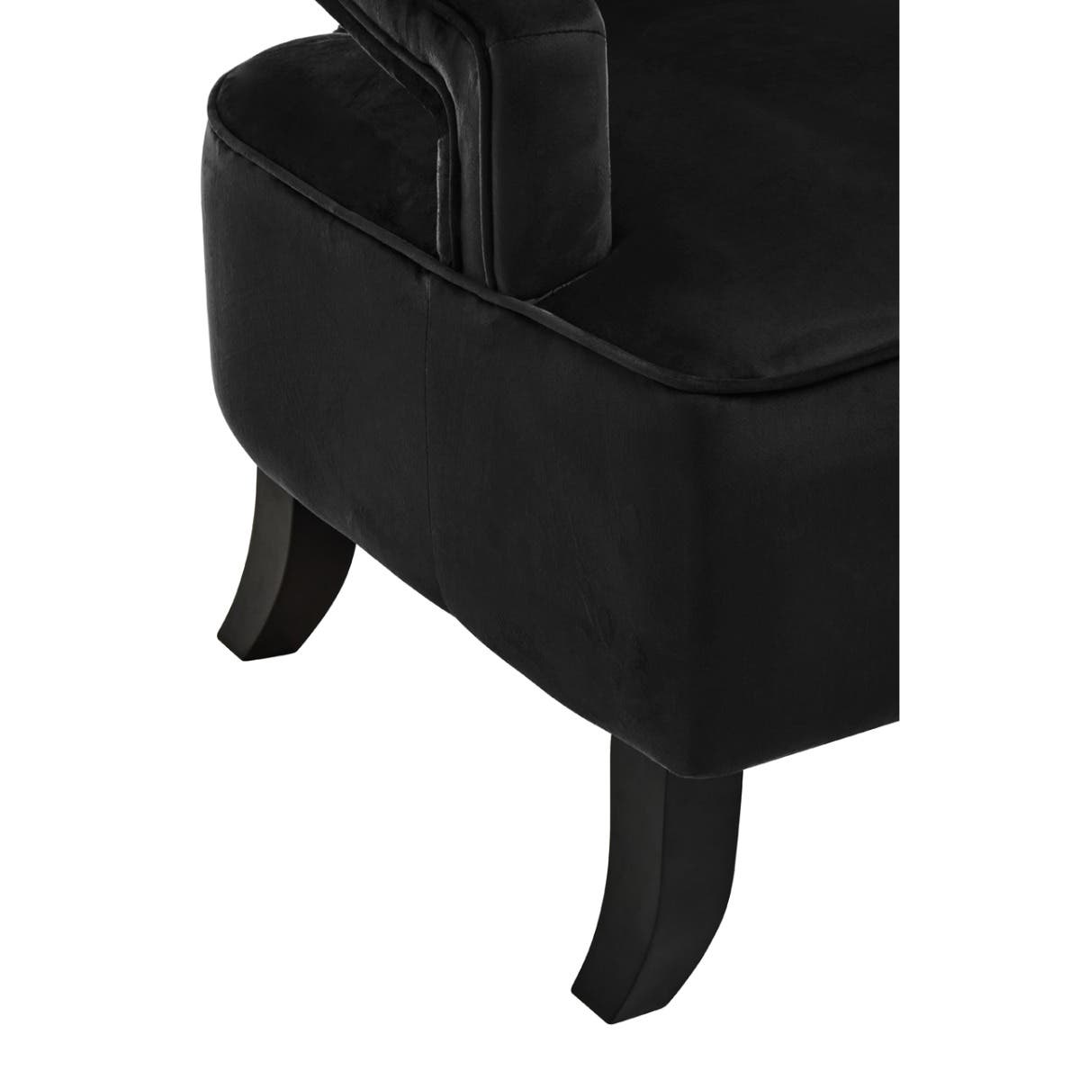 Faye Black Velvet Chair