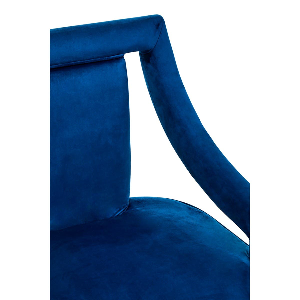 Faye Midnight Blue Velvet Chair