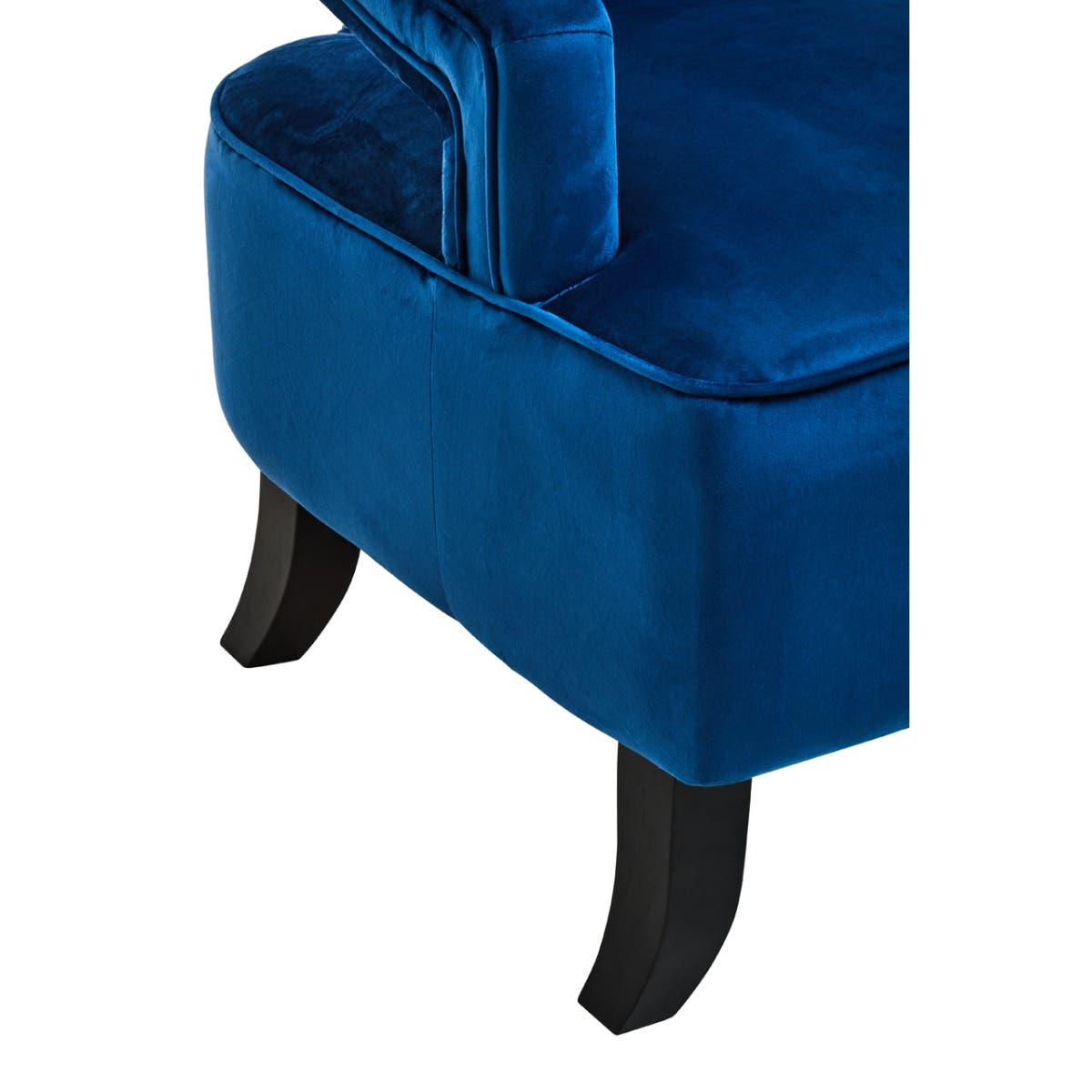 Faye Midnight Blue Velvet Chair