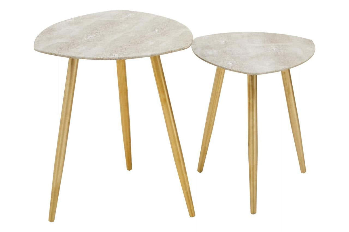 Cadio Set Of Two Shagreen Tables