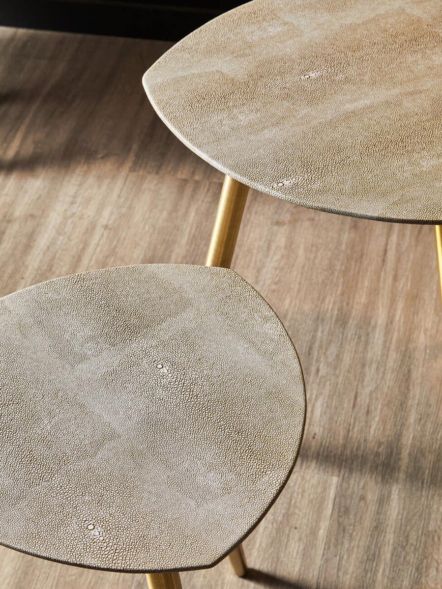 Cadio Set Of Two Shagreen Tables